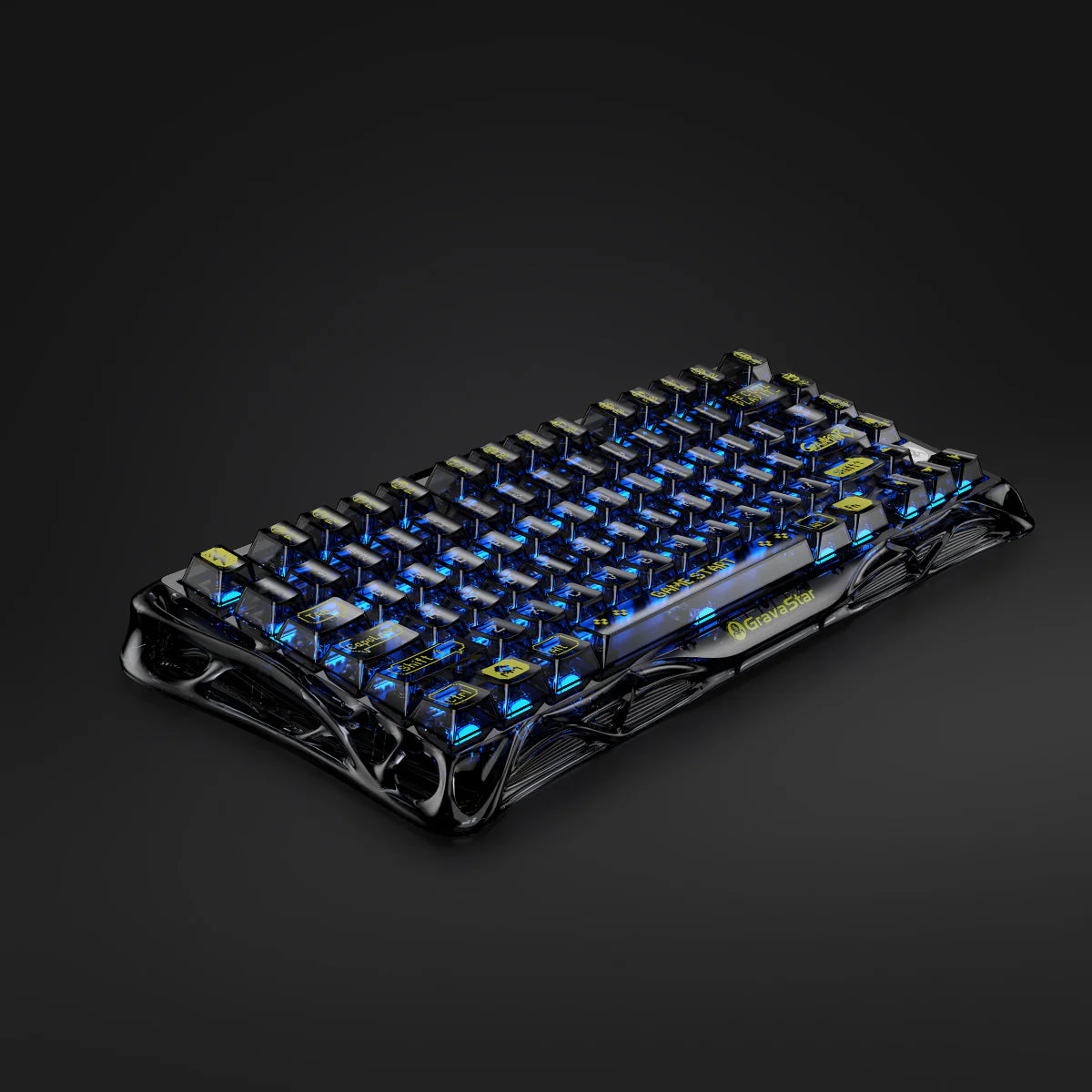 GravaStar Mercury K1 Lite Transparent Black | 75% RGB Mechanical